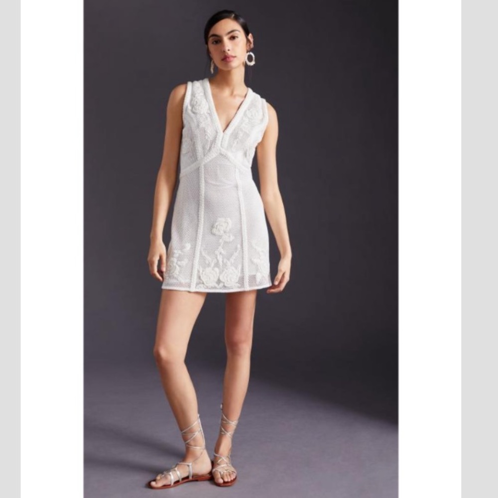 Not So Serious by Pallavi Mohan Deep-V Mini Dress